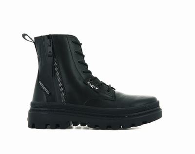 Botas Palladium PALLATROOPER ZIP L Mujer Negras | Costa Rica-27384